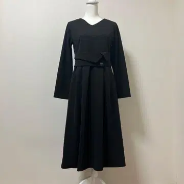 이디트 블랙 롱 원피스 가을 겨울 디자인 어른 멋짐 고급