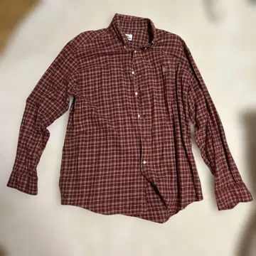 90s 라코스테 체크 셔츠 긴팔