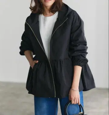 새상품 pierrot 페플럼 마운틴 파카 블랙 S