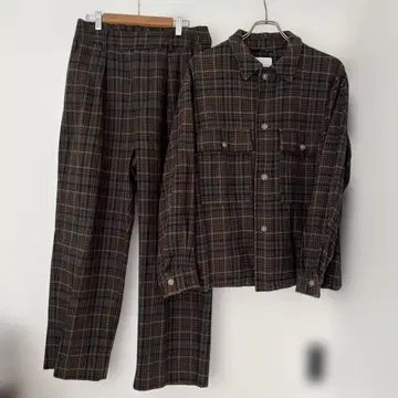 [인기] 프릭스스토어 CPO 자켓 체크 무늬 셋업