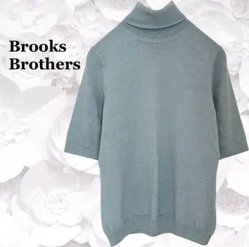 브룩스브라더스 ] 니트 스웨터 터틀 [ SS~S ] 스카이블루 반팔 울