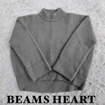 [ 새상품급 ] BEAMS HEART 하이넥 볼륨 스웨터