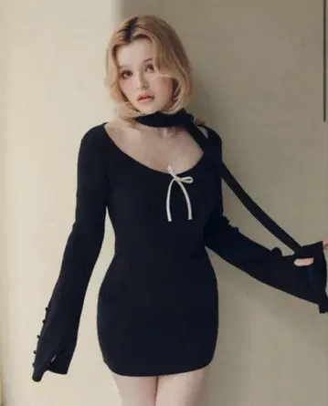 andmary Leah muffler mini dress