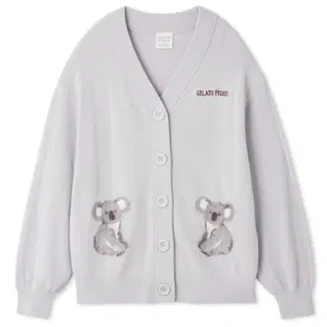 GELATO PIQUE 코알라 자수 가디건