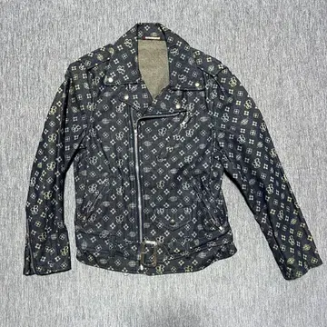 BEAMS BOY 빔즈 보이 모노그램 데님 라이더 자켓