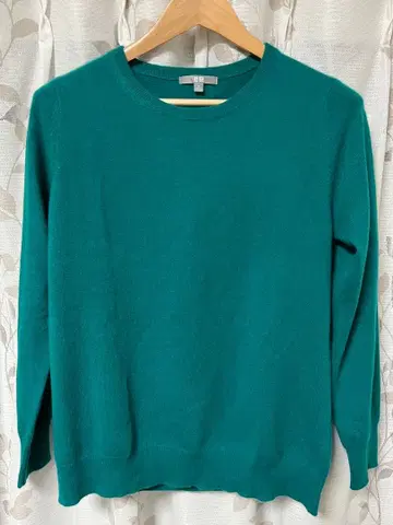 터콰이즈 크루넥 스웨터 XL