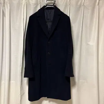 다크 네이비 체스터 코트