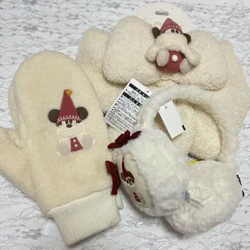 디즈니 릴린린 머플러 미튼 귀도리 세트