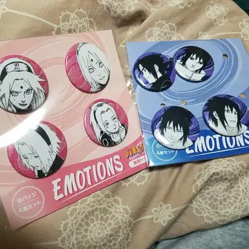 NARUTO 사쿠라 사스케 에모셔널 캔뱃지 나루토 EMOTIONS