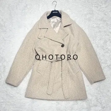 새상품급 오오트로 OHOTORO Boucle 2way Half Coat