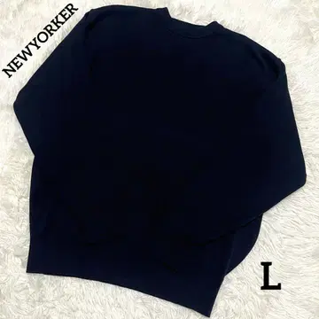 [택 포함 새상품] NEWYORKER 남성용 니트 L 블랙