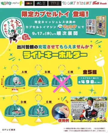 데가와 테츠로의 충전시켜줘도 될까요? 라이트 키링 코미디언 바이크