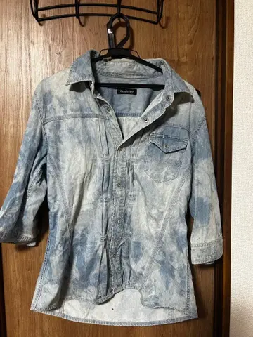 Tornade Mart 옅은 블루 데님 셔츠 LL