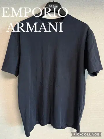 엠포리오 아르마니 심플 블랙 T셔츠 남성용