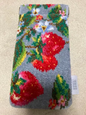 페이러 딸기 무늬 안경 케이스