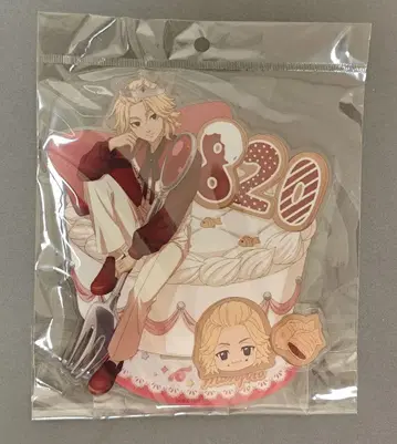 도쿄 리벤저스 AGF 한정판 홀케이크 BIG 아크릴 스탠드 사노 만지로