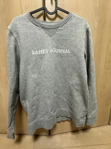 BANKS JOURNAL 맨투맨 S 사이즈 ( 그레이 )