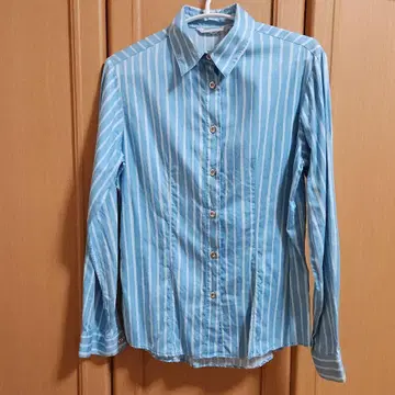 마리메꼬 marimekko 긴팔 셔츠 요카포이카 스트라이프 블루 M