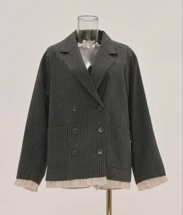 프릴 레이어드 디자인 자켓