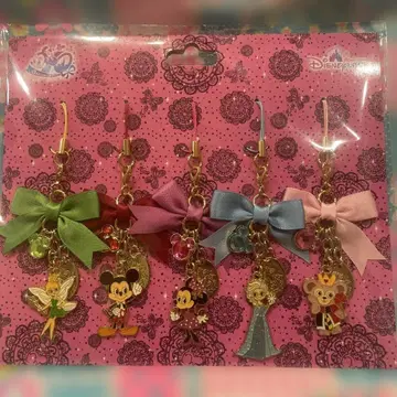 홍콩 디즈니 캐릭터 키링 5개 세트 앨리스 찬 콜라보