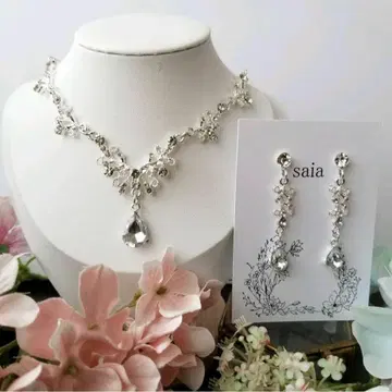 반짝이는 브라이덜 목걸이 귀걸이 귀찌 tnp24568 결혼식