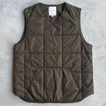 새상품급 STILL BY HAND 나일론 V넥 베스트 충전솜 48