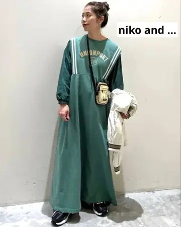 niko and - 캐주얼 원피스 그린 새상품급