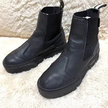 푸마 메이즈 첼시 인퓨즈 부츠 24.5 블랙 사이드 고어