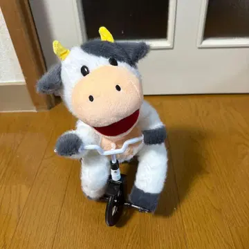 소 봉제 인형 자전거 포함 약 30cm