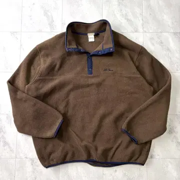 [ 초 레어 컬러 ] L.L.BEAN 어스 컬러 스냅T 플리스 자켓