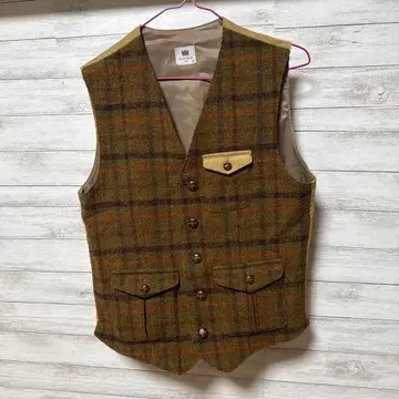 Mitsumine x HARRIS TWEED 베스트 사이즈 M