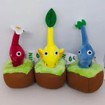 피크민 뽑기 봉제 인형 마스코트 3종 세트