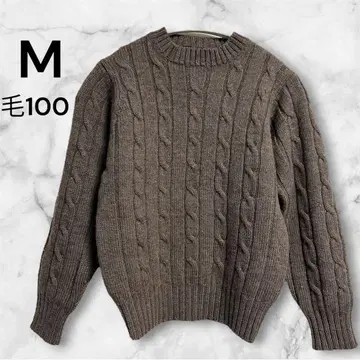 케이블 니트 스웨터 모 100 M