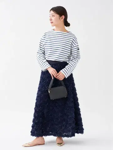 컨디션 최상 IENA 플라워 플레어 스커트