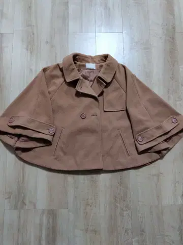 OLIVE des OLIVE 판초 케이프 코트 브라운