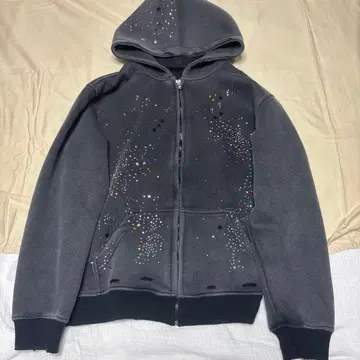 Glitter Planet Swoosh geek 지퍼 후디