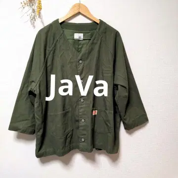 JaVa 자바 노카라 커버올 자켓 아우터
