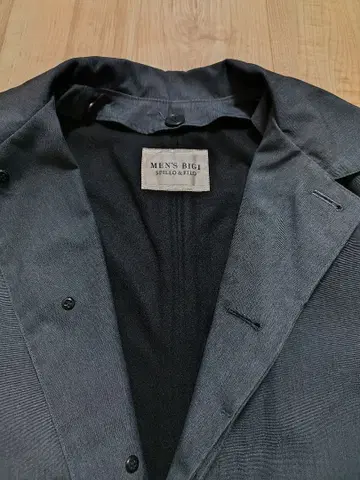MEN'S BIG 네이비 트렌치코트