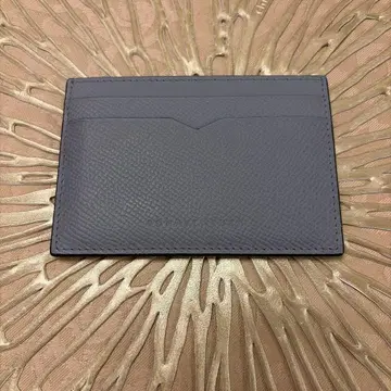 [ 새상품급 ] 보나벤투라 블루린 가죽 카드 케이스 5 포켓