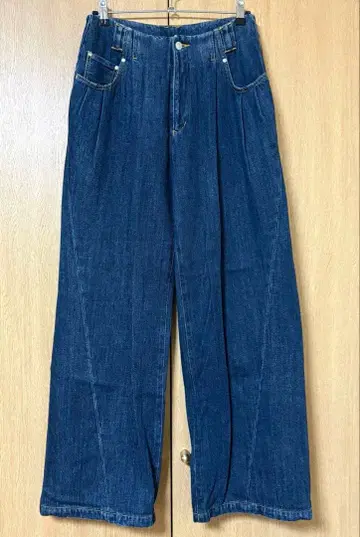 [ soduk ] 턱 와이드 데님 트라우저