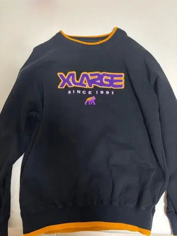 XLARGE 트레이닝복 블랙 자수 로고