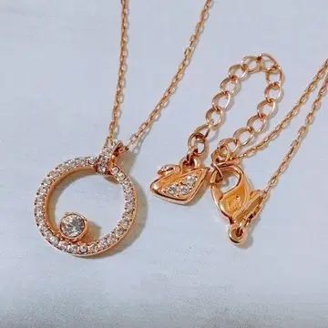 스와로브스키 Swrovski 골드 크리스탈 펜던트 목걸이