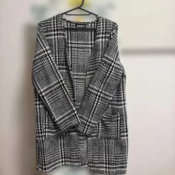 [ ANAP ] 하운드투스 체크 패턴 코트