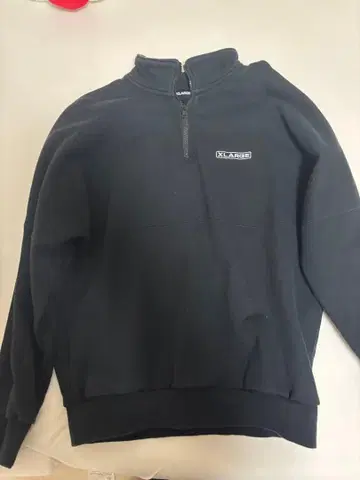 XLARGE 블랙 집업 맨투맨