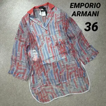 미사용 EMPORIO ARMANI 실크 셔츠 블라우스 89,000엔-