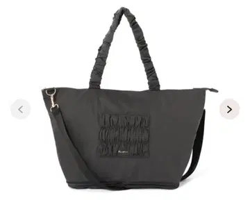 Francfranc 프란프란 블랙 개더 캐리온 백