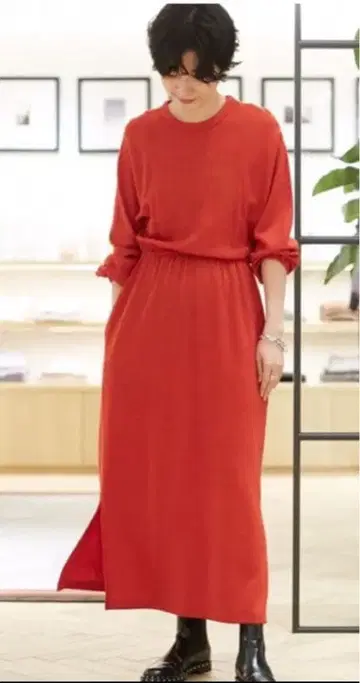 울 롱 원피스 MACPHEE 투모로우랜드