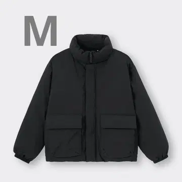 새상품급 GU 히트 패디드 스탠드 블루종 블랙 M