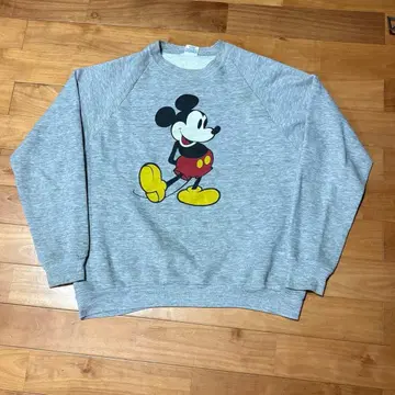 [ 80s ] Disney 미키 래글런 맨투맨 USA제