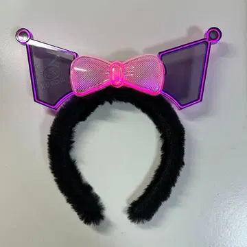 산리오 퓨로랜드 쿠로미 네온 머리띠